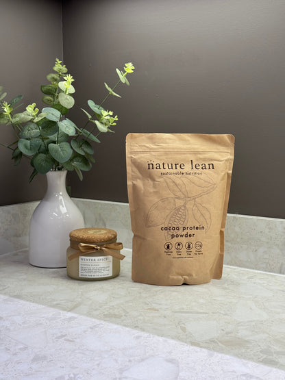 Cacao sustainable protein powder