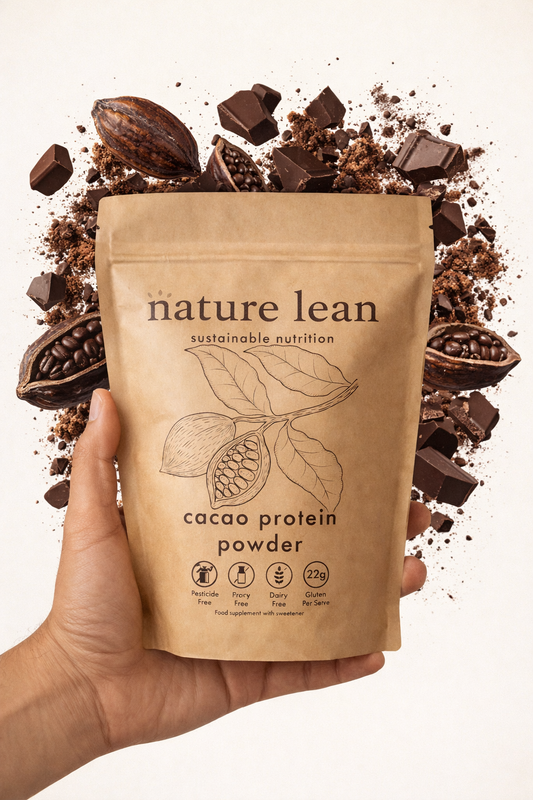 Cacao sustainable protein powder
